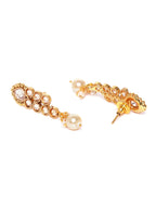 Priyaasi Women Kundan Pearls Beads Gold-Polished Layered Jewellery Set - Swadesiicart