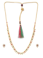 Priyaasi Women Multicolor Stones Gold-Polished Jewellery Set - Swadesiicart