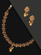 Priyaasi Women Pearls Beads Floral Jewellery Set - Noz2Toz
