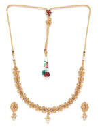 Priyaasi Women Pearls Beads Floral Jewellery Set - Swadesiicart