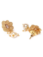 Priyaasi Women Pearls Beads Floral Jewellery Set - Swadesiicart