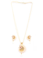 Priyaasi Women Pearls Beads Gold-Polished Floral Jewellery Set - Swadesiicart