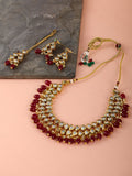 Priyaasi Women Kundan Gold-Polished Jewellery Set - Noz2Toz