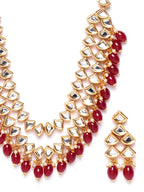 Priyaasi Women Kundan Gold-Polished Jewellery Set - Swadesiicart