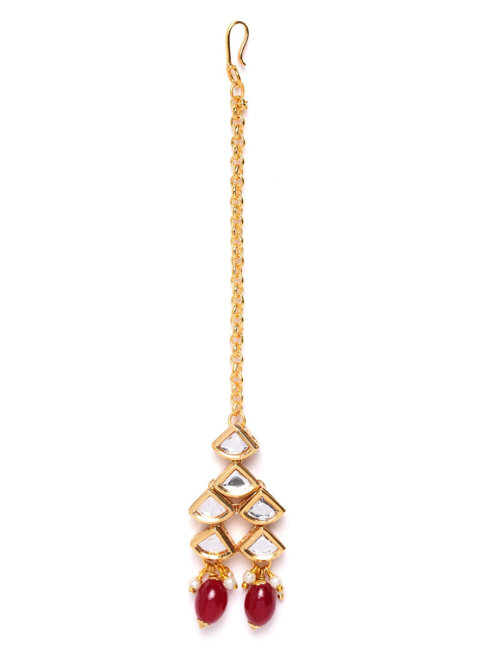 Priyaasi Women Kundan Gold-Polished Jewellery Set - Swadesiicart