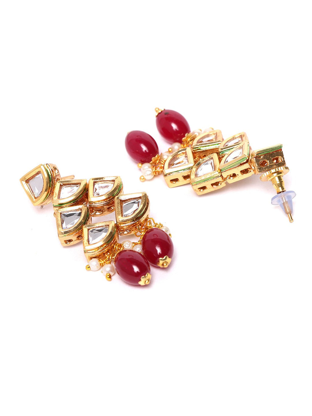 Priyaasi Women Kundan Gold-Polished Jewellery Set - Swadesiicart