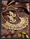 Priyaasi Women Kundan Beads Pearls Gold-Polished Traditional Jewellery Set - Noz2Toz