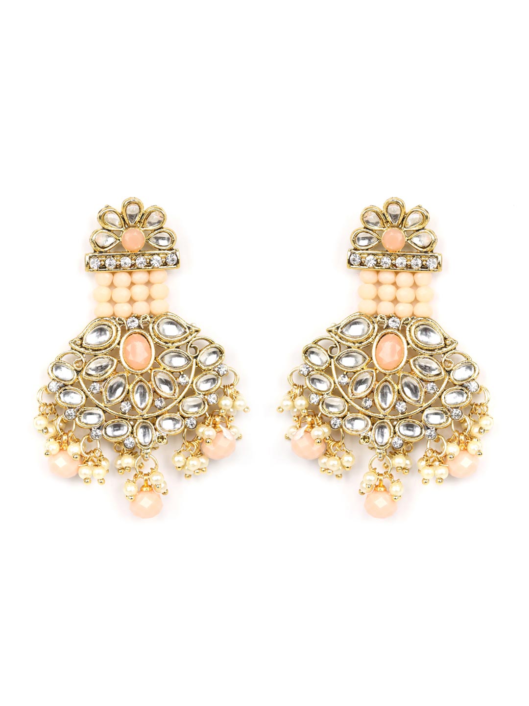 Priyaasi Women Multi-Color Beads Pearls Gold-Polished Rani Haar with Maang Tikka - Swadesiicart