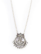 Priyaasi Women Ghungroo Silver Plated Temple Jewellery Set - Swadesiicart
