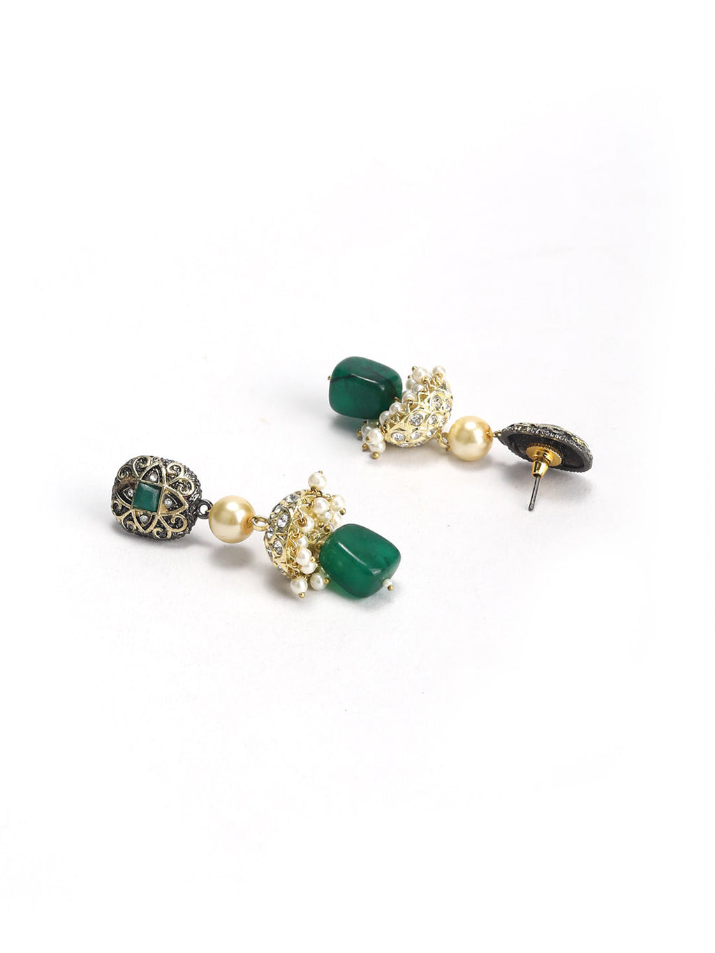 Priyaasi Women Multi-Color Beads Pearls Stones Gold-Polished Jewellery Set - Swadesiicart