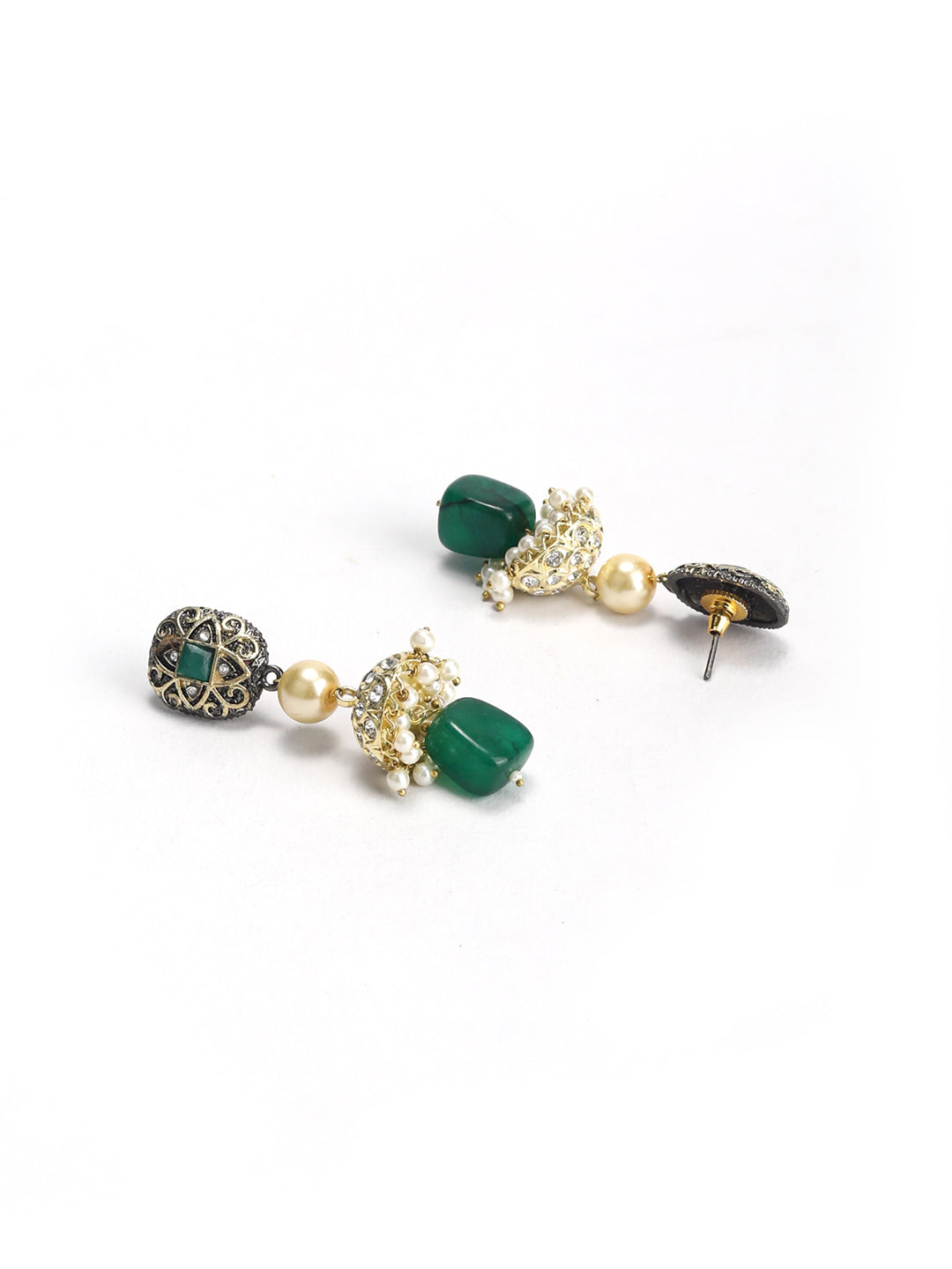 Priyaasi Women Multi-Color Beads Pearls Stones Gold-Polished Jewellery Set - Swadesiicart