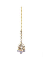 Priyaasi Women Kundan Gold-Polished Jewellery Set with MaangTikka - Swadesiicart
