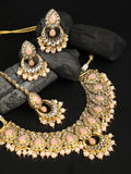 Priyaasi Women Pink Gold-Polished Jewellery Set - Noz2Toz