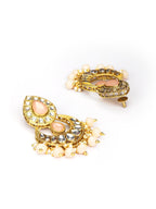 Priyaasi Women Pink Gold-Polished Jewellery Set - Swadesiicart