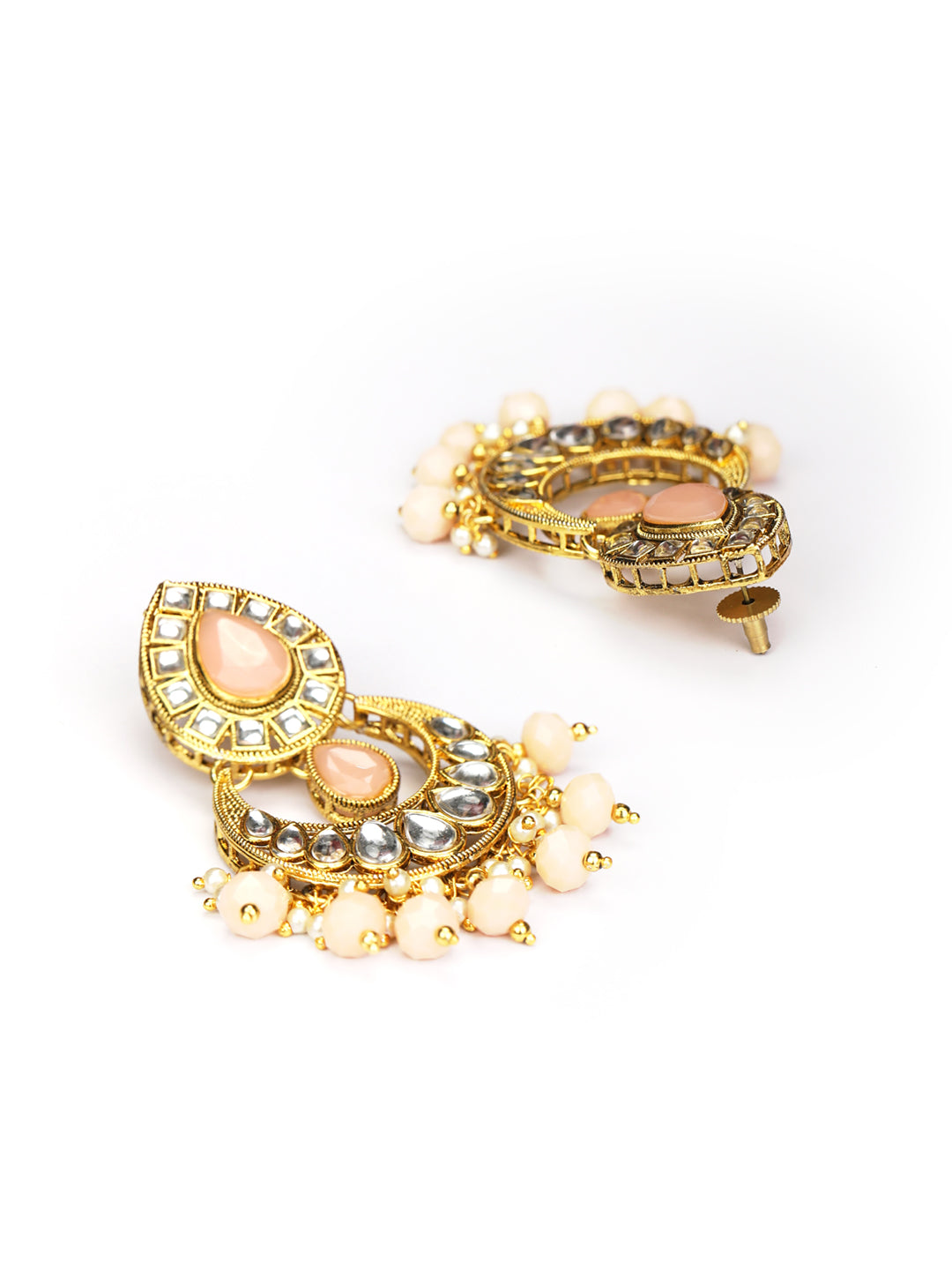 Priyaasi Women Pink Gold-Polished Jewellery Set - Swadesiicart