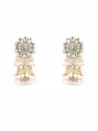 Priyaasi Women Pink Kundan Gold-Polished Raani Haar Jewellery Set - Swadesiicart