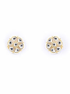 Priyaasi Women Mint Green White Kundan Gold-Polished Choket Set - Swadesiicart