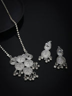 Priyaasi Women Ghungroo German Silver Plated Jewellery Set - Noz2Toz