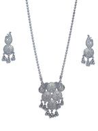 Priyaasi Women Ghungroo German Silver Plated Jewellery Set - Swadesiicart
