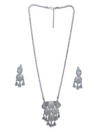Priyaasi Women Ghungroo German Silver Plated Jewellery Set - Swadesiicart