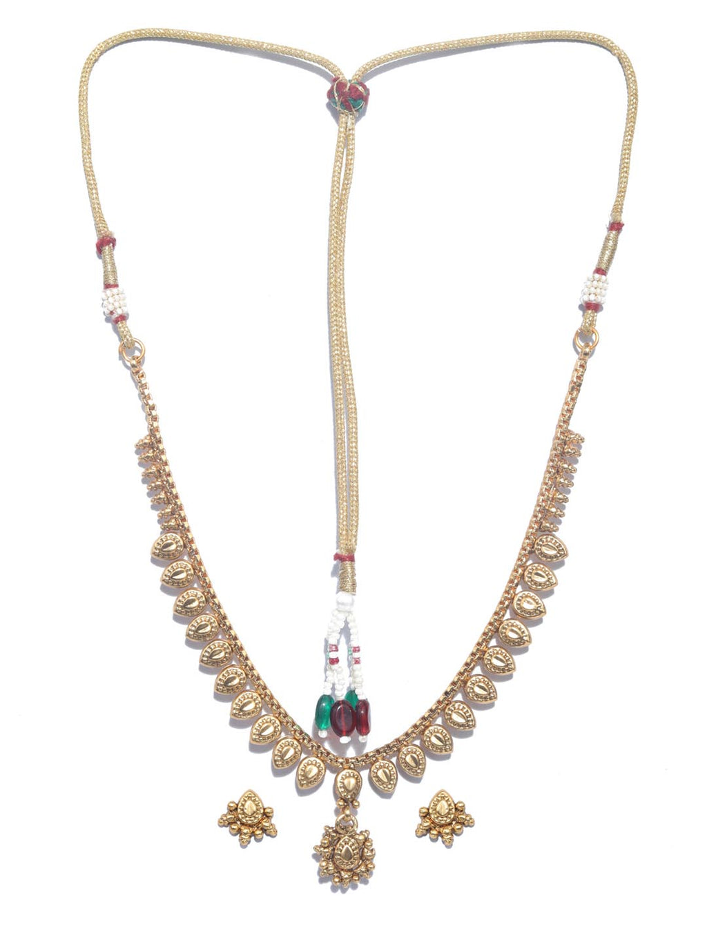 Priyaasi Women Gold-Polished Jewellery Set - Swadesiicart