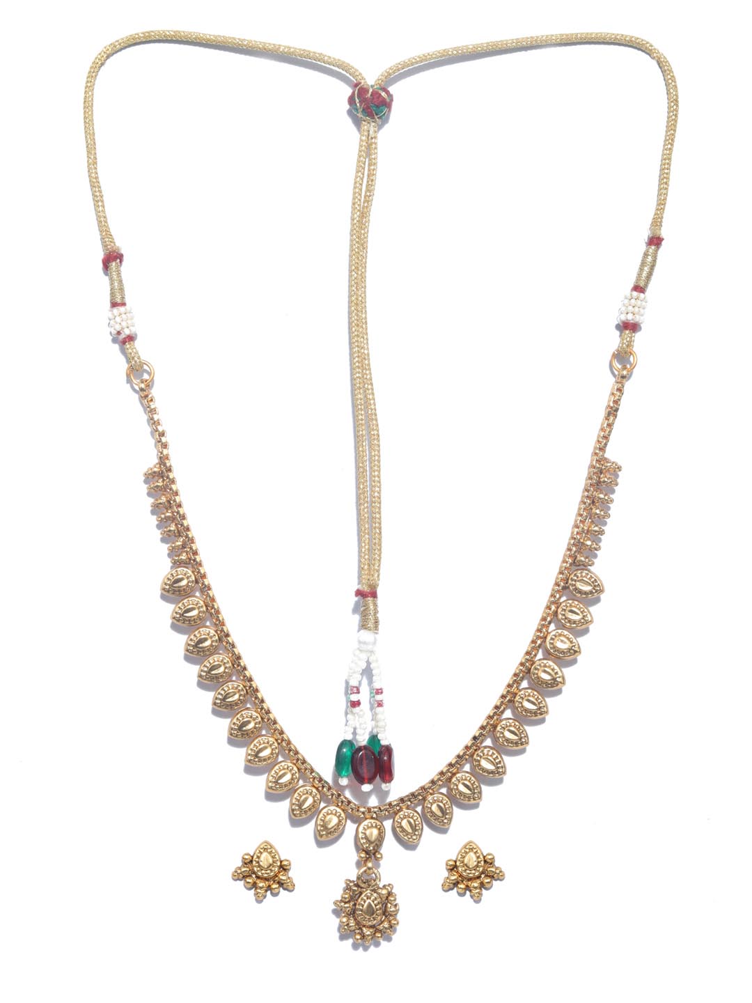Priyaasi Women Gold-Polished Jewellery Set - Swadesiicart