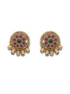 Priyaasi Women Ruby Gold-Polished Jewellery Set - Swadesiicart