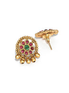 Priyaasi Women Ruby Gold-Polished Jewellery Set - Swadesiicart