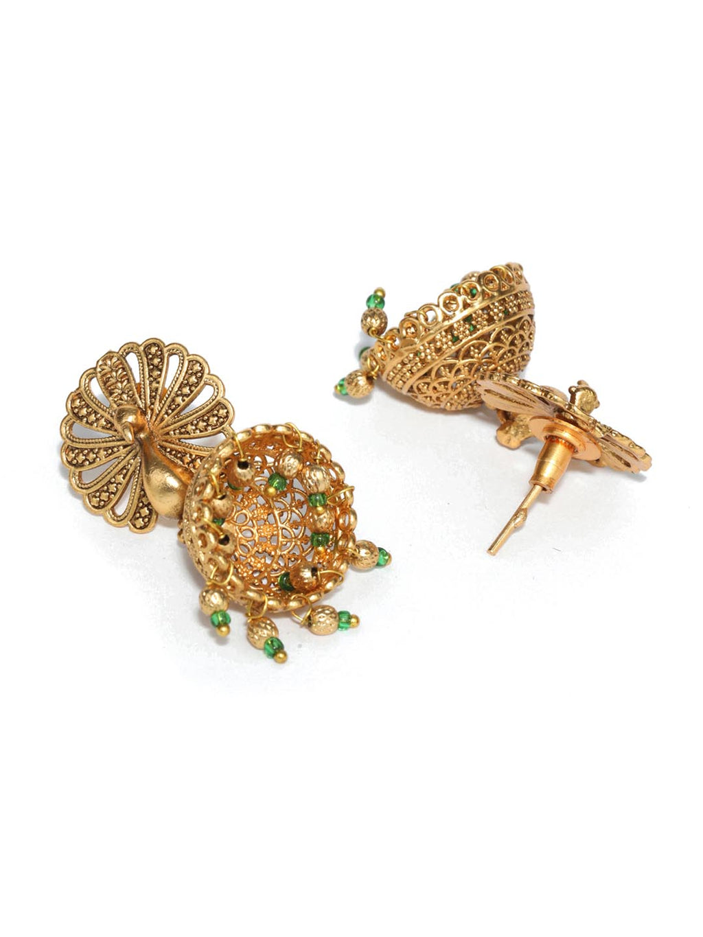 Priyaasi Women Emerald Gold-Polished Jewellery Set - Swadesiicart