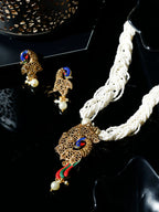 Priyaasi Women Gold-Polished Peacock Jewellery Set - Noz2Toz
