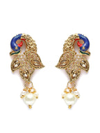 Priyaasi Women Gold-Polished Peacock Jewellery Set - Swadesiicart