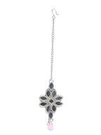 Priyaasi Women Classic American Diamond Rose Gold Floral Jewellery Set - Swadesiicart
