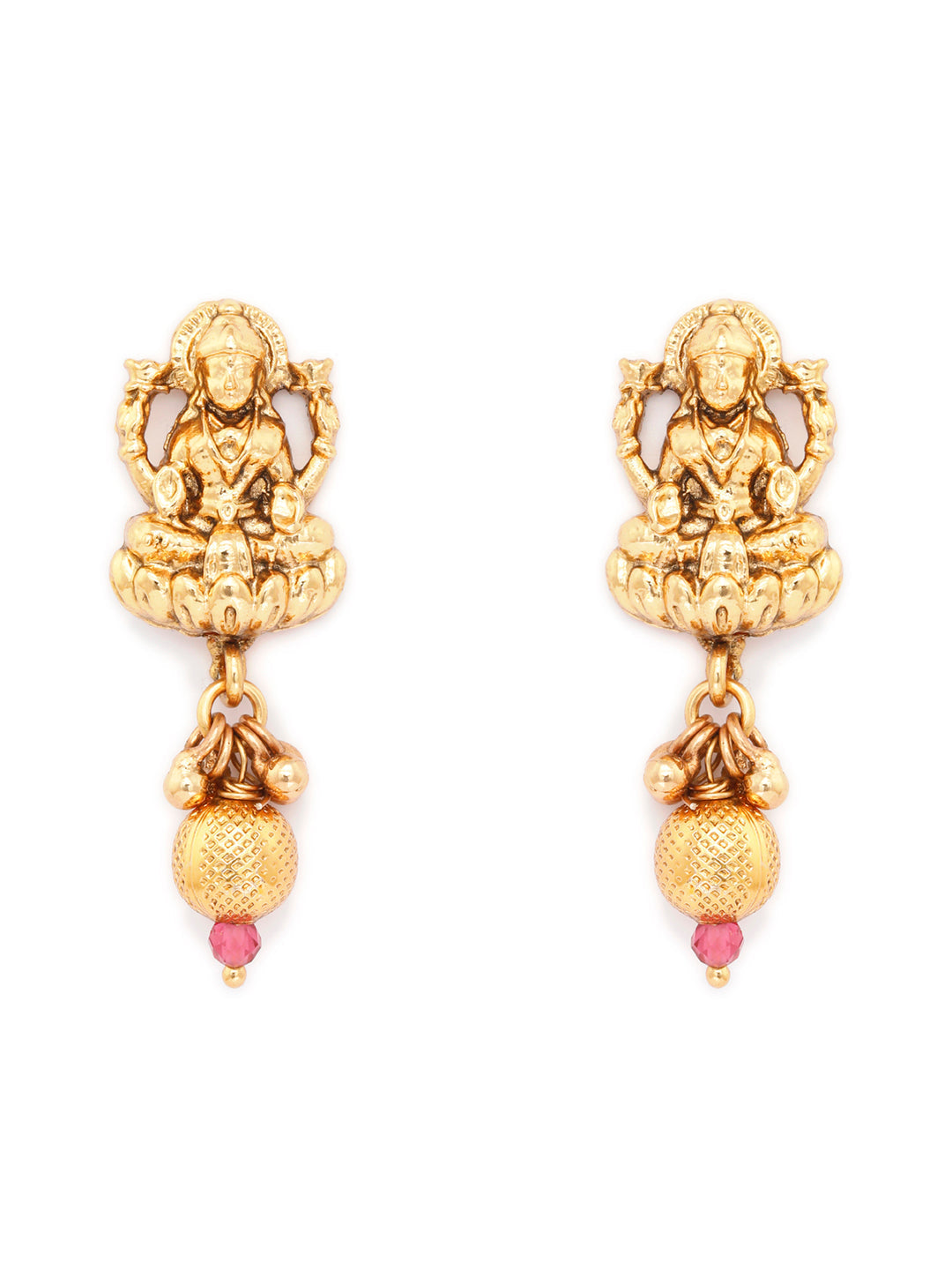 Priyaasi Women Traditional Gold-Polished Laxmi Jewellery Set - Swadesiicart