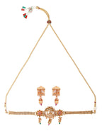 Priyaasi Women Ruby & Emerald Gold-Polished Dulhan Doli Jewellery Set - Swadesiicart