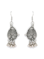 Priyaasi Women Tribal Floral Oxidised Jewellery Set - Swadesiicart