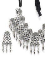 Priyaasi Women Tribal Coin Style Oxidised Jewellery Set - Swadesiicart