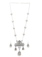 Priyaasi Women Tribal Ganesha Oxidised Jewellery Set - Swadesiicart