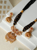 Priyaasi Women Traditional Real Kemp Gold & Black Mangalsutra Set - Noz2Toz
