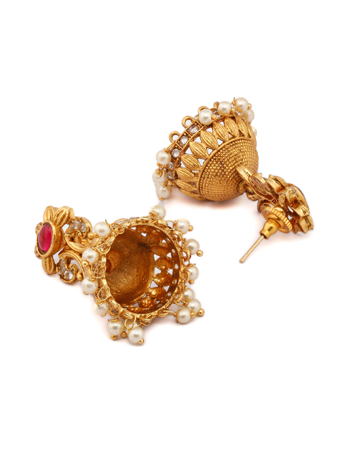 Priyaasi Women Traditional Real Kemp Gold & Black Mangalsutra Set - Swadesiicart