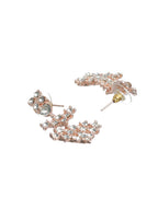 Priyaasi Women Floral American Diamond Rose Gold-Polished Jewellery Set - Swadesiicart