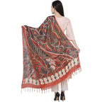 A R Silk Modal Kalamkari Print Dupatta | Grocsy
