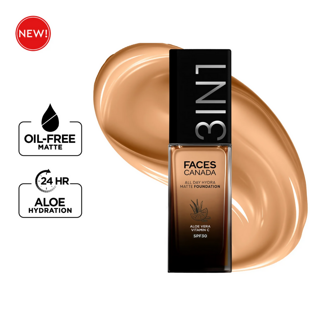 Faces Canada All Day Hydra Matte 3 in 1 Foundation - Rich Ivory 013 | Grocsy