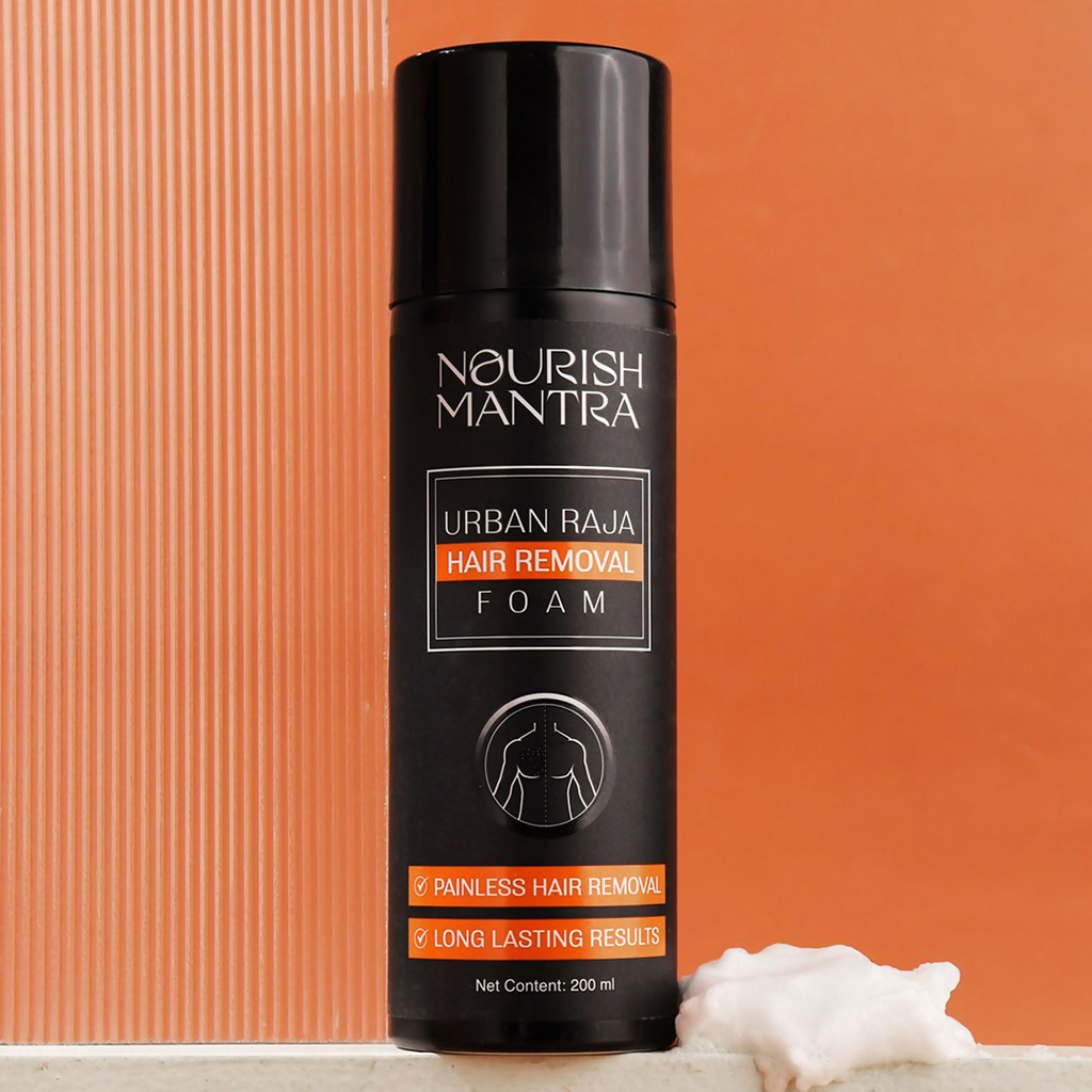 Nourish Mantra Urban Raja Hair Removal Foam with Shea Butter For Painless Hair Removal | Grocsy