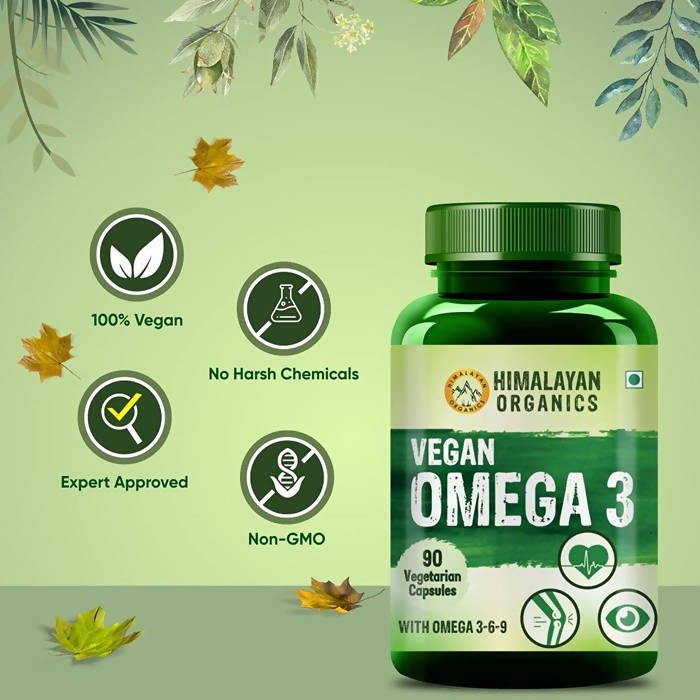 Himalayan Organics Vegan Omega 3 Vegetarian Capsules | Grocsy