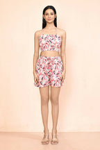 Pink Platinum Creap Printed Co-Sets - Femella | Grocsy
