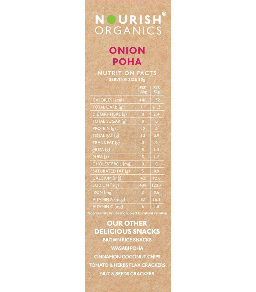 Nourish Organics Onion Poha | Grocsy