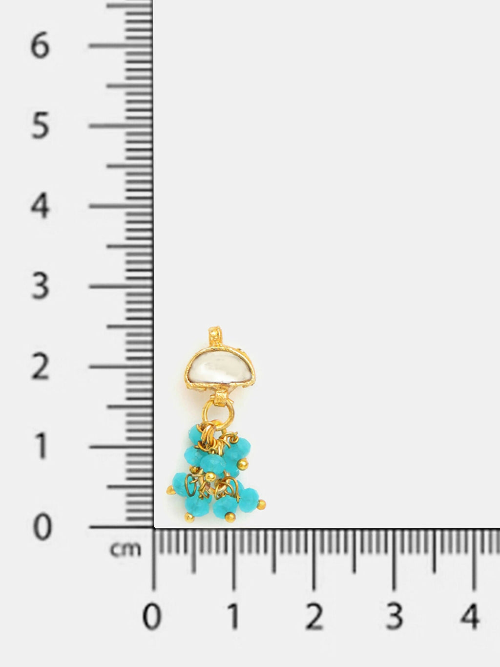 Ruby Raang Pearl Stone Drops Earrings | Grocsy
