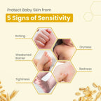 Mother Sparsh Simply Unscented Baby Lotion With Natural Oatmeal, 24hr Protection for Dry, Itchy & Sensitive Skin | Grocsy