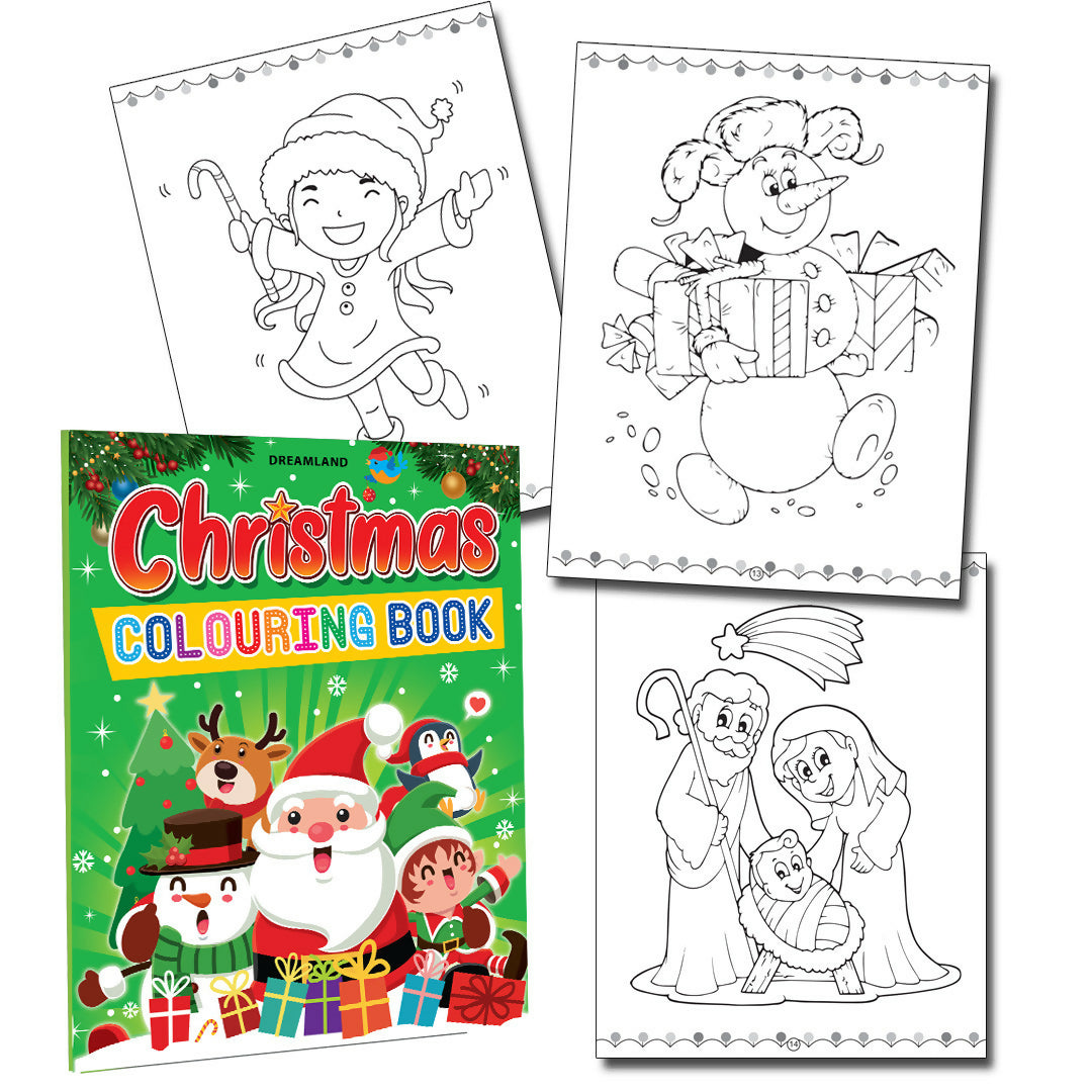 Dreamland Christmas Colouring Book for Kids Ages 4-8 Years | Grocsy