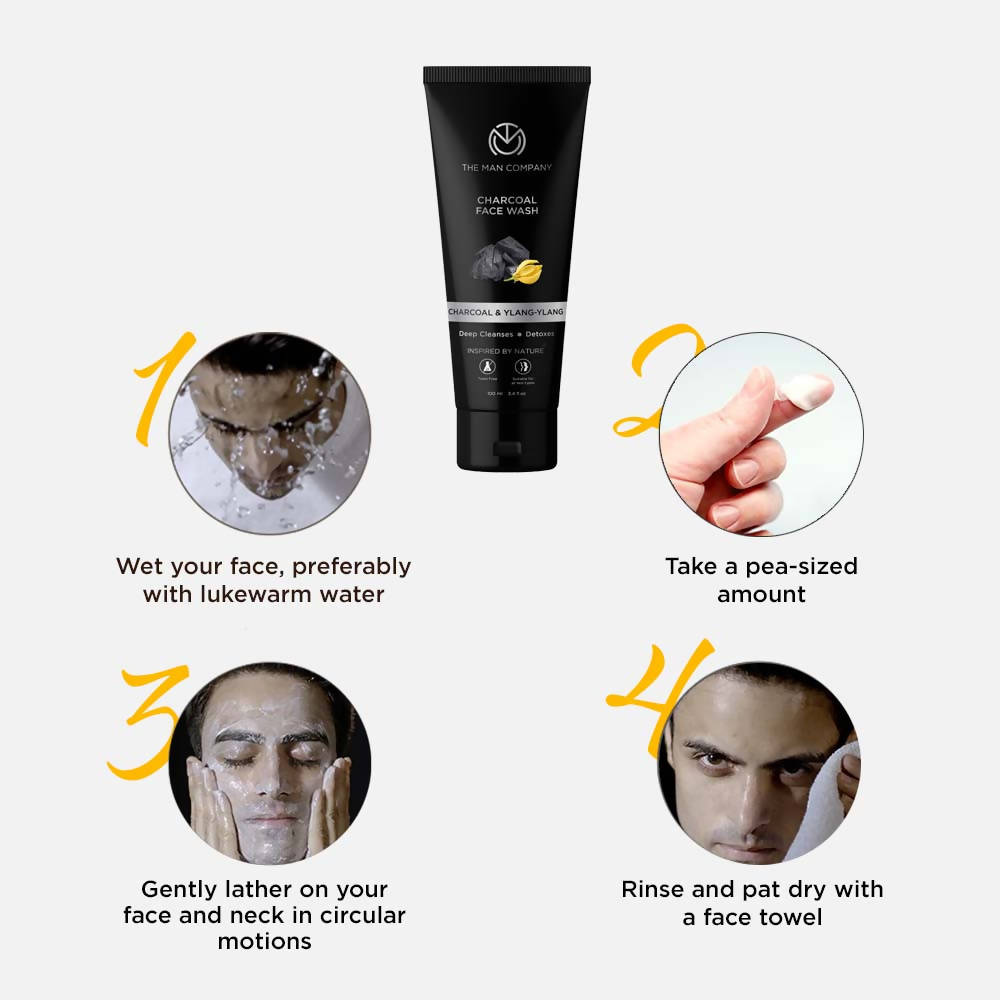The Man Company Charcoal Face Wash | Grocsy